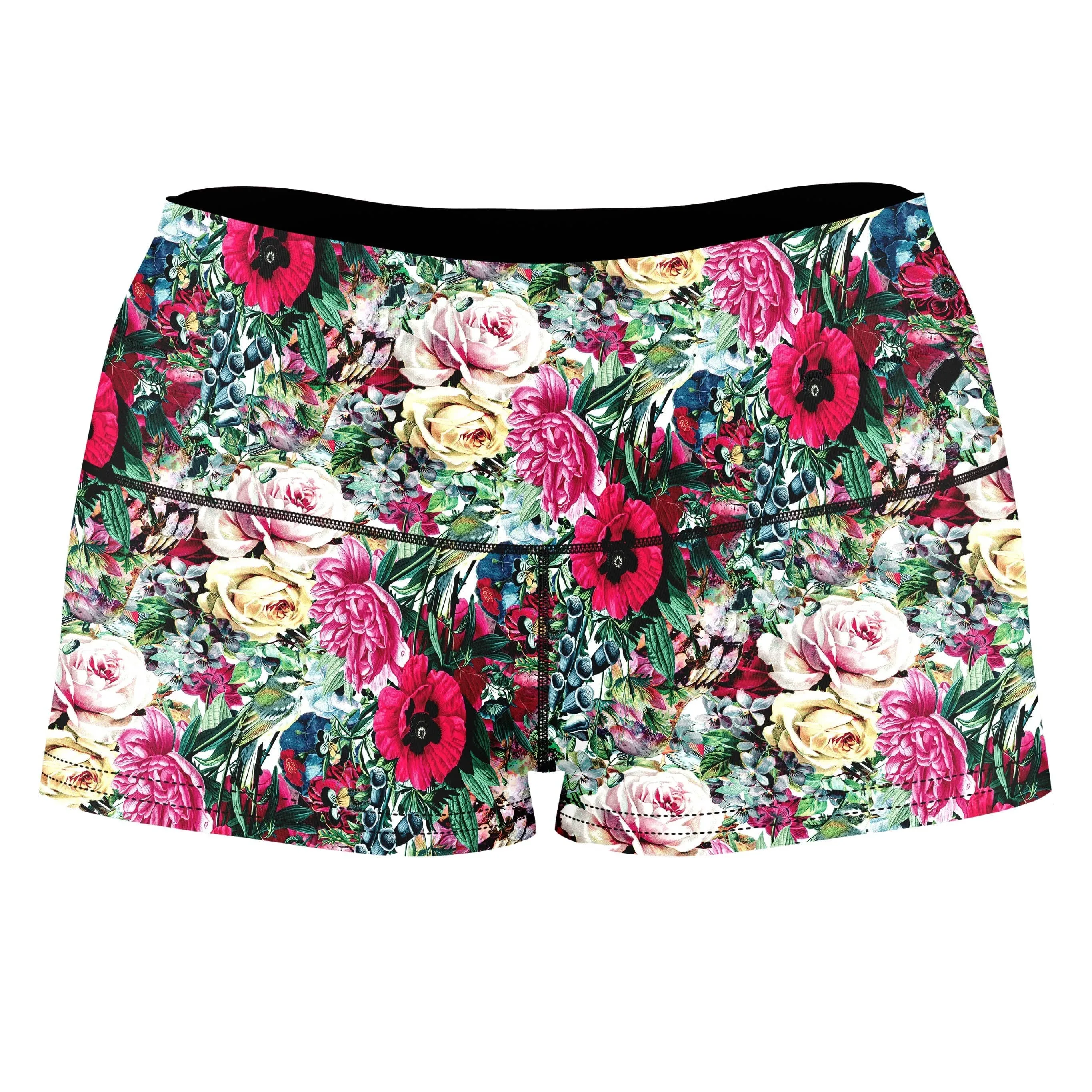 Floral Dorian High-Waisted Women's Shorts