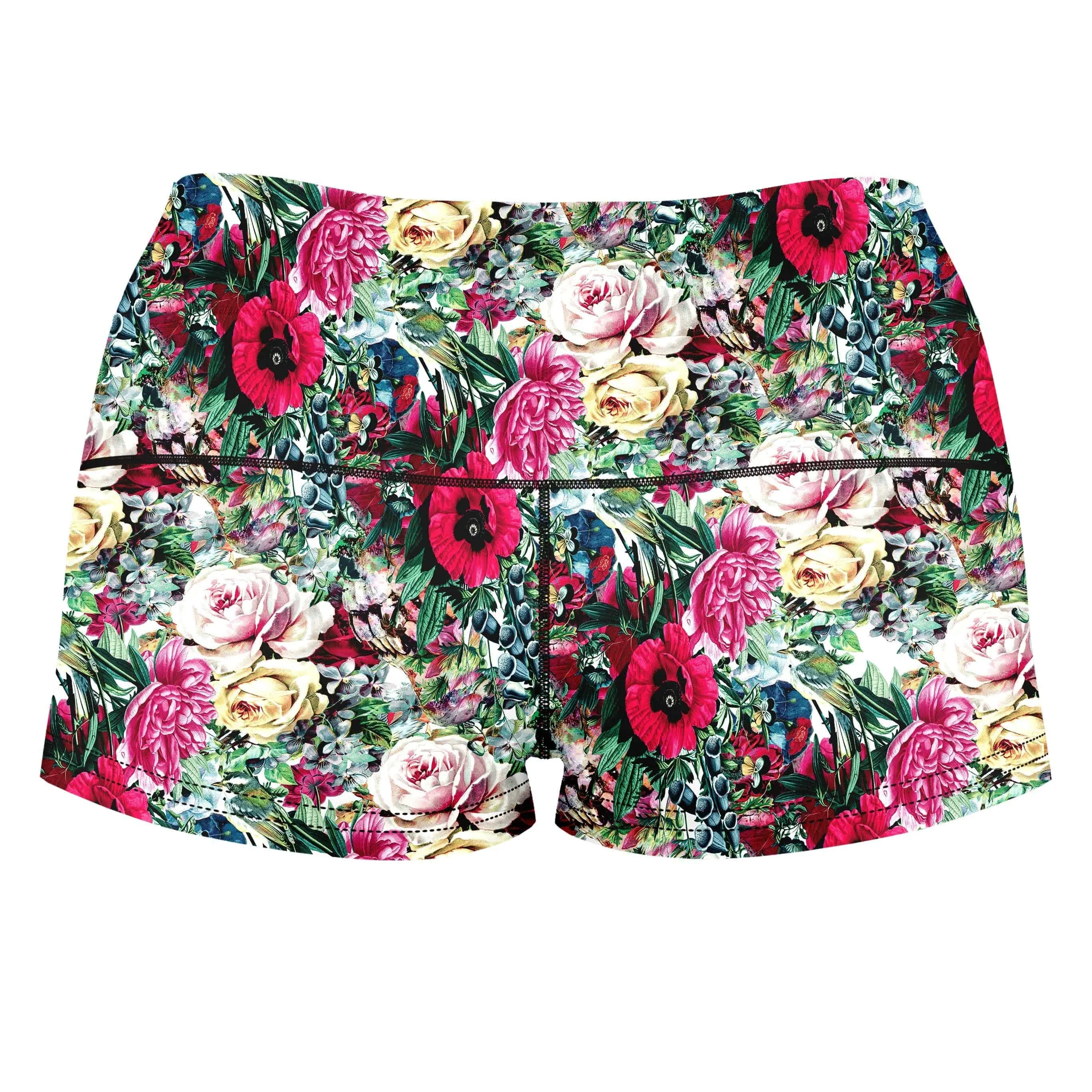 Floral Dorian High-Waisted Women's Shorts