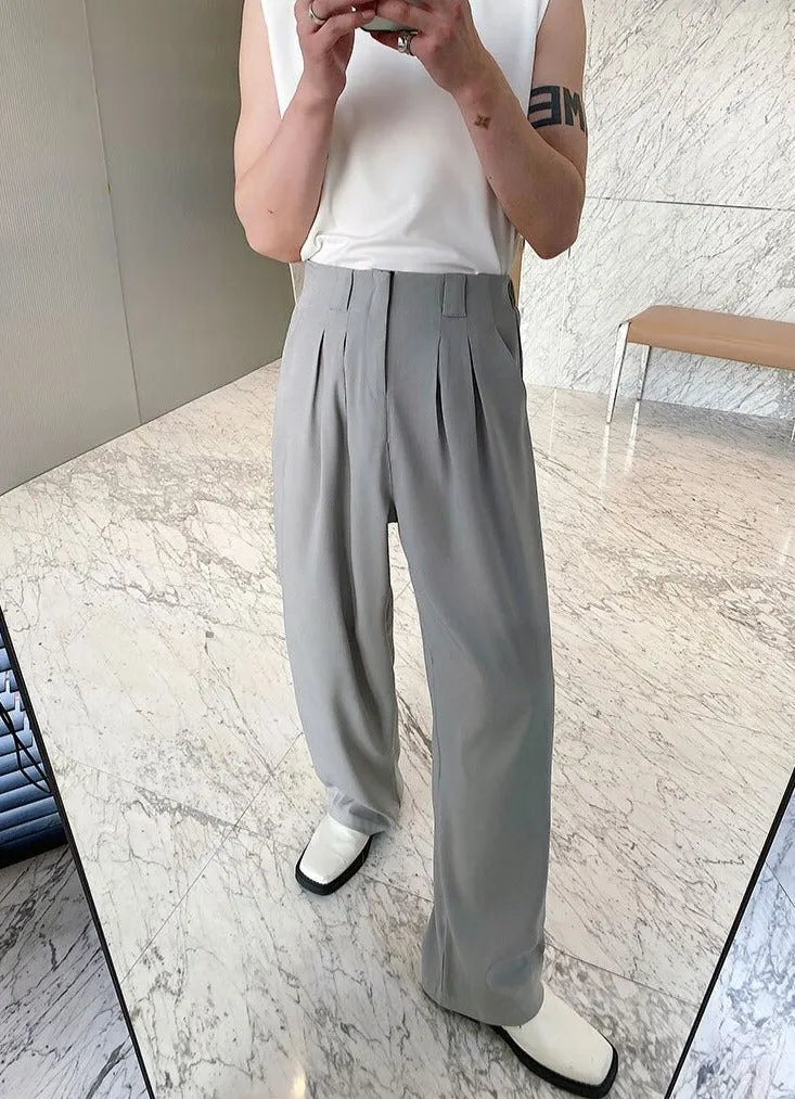 Front Pleat Loose Fit Trousers