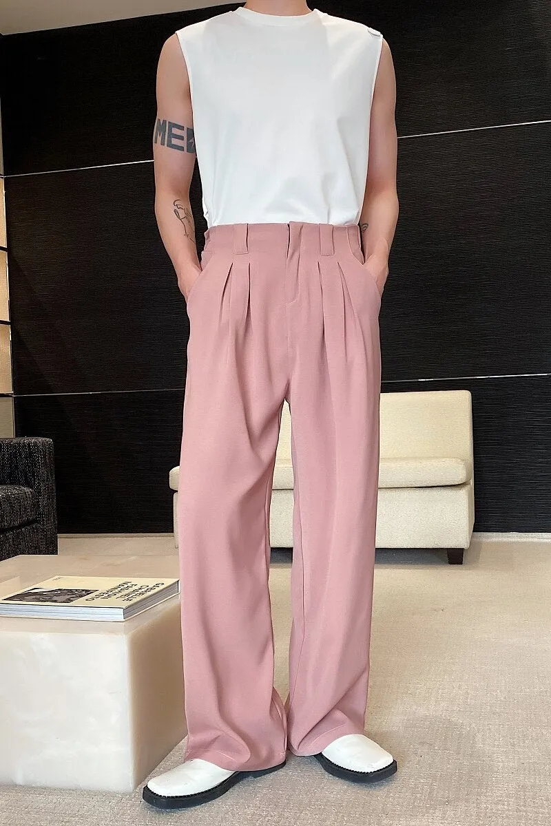 Front Pleat Loose Fit Trousers