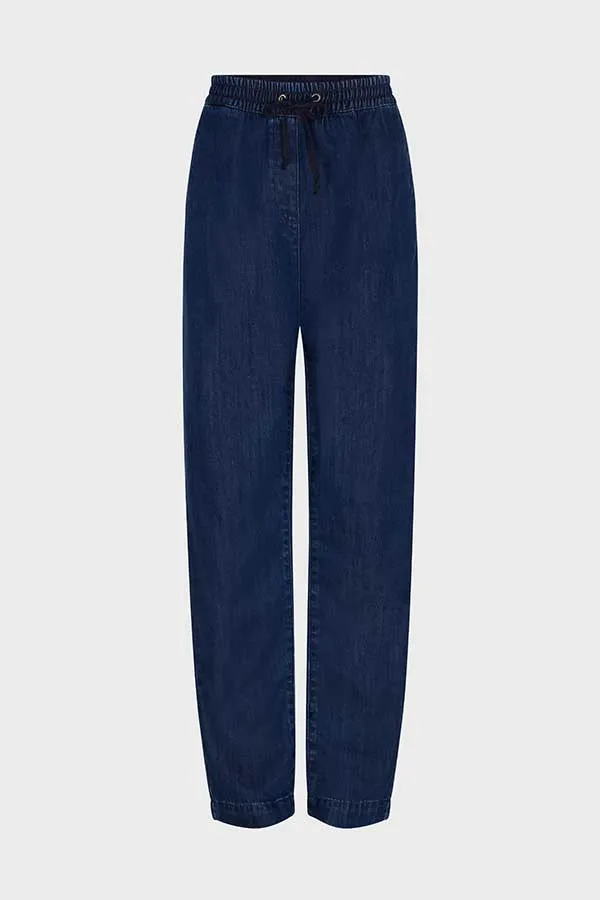 Gerard Darel EMELINE WIDE-LEG DENIM TROUSERS