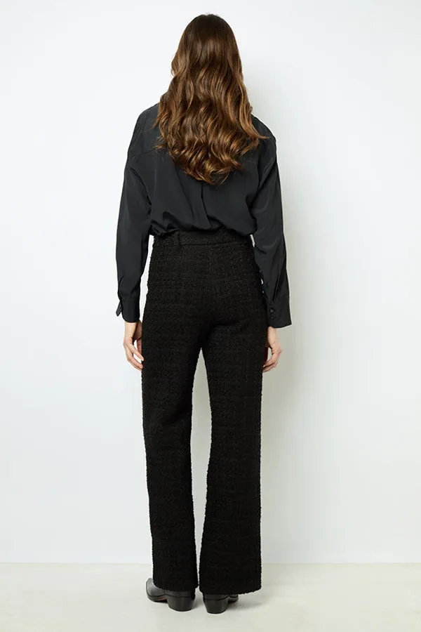 Gerard Darel NADINE WIDE LEG TWEED TROUSERS