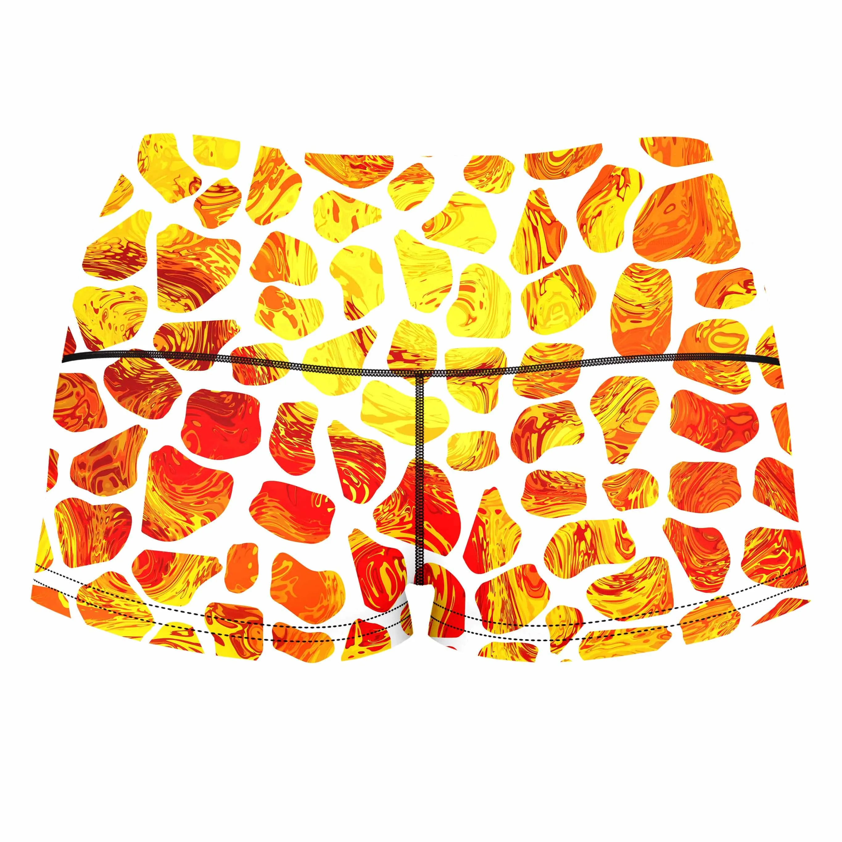 Giraffe Pattern High-Waisted Women's Shorts