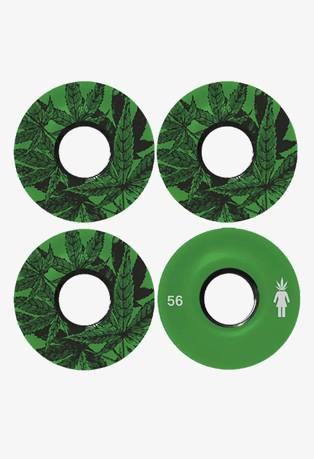 56mm smoke sesh skateboard wheels for girls - 85A