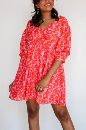 Fiery Babydoll Dress