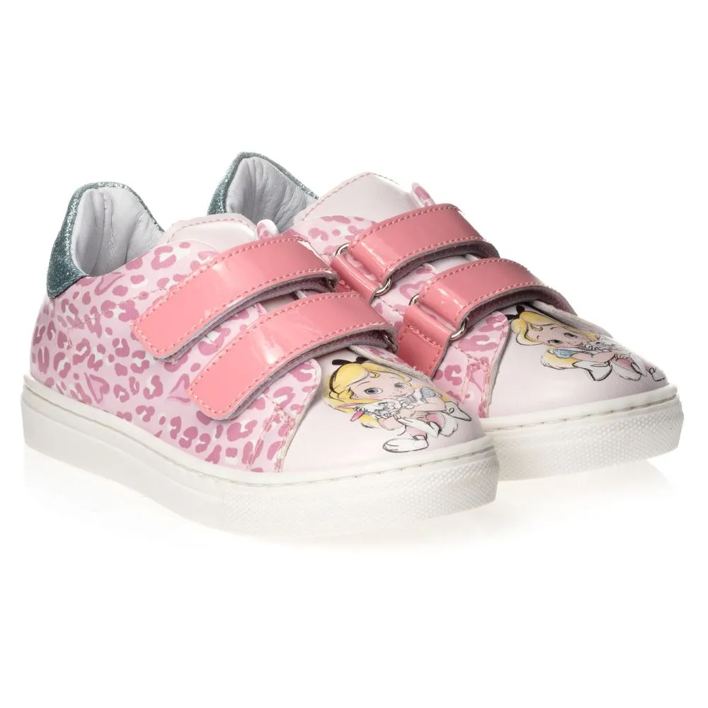 Girls Pink Disney Trainers