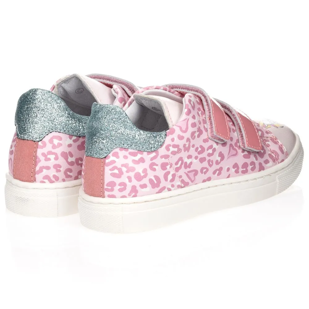 Girls Pink Disney Trainers