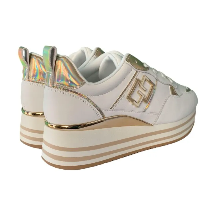 Women's White Gold Sneakers by Gold & Gold