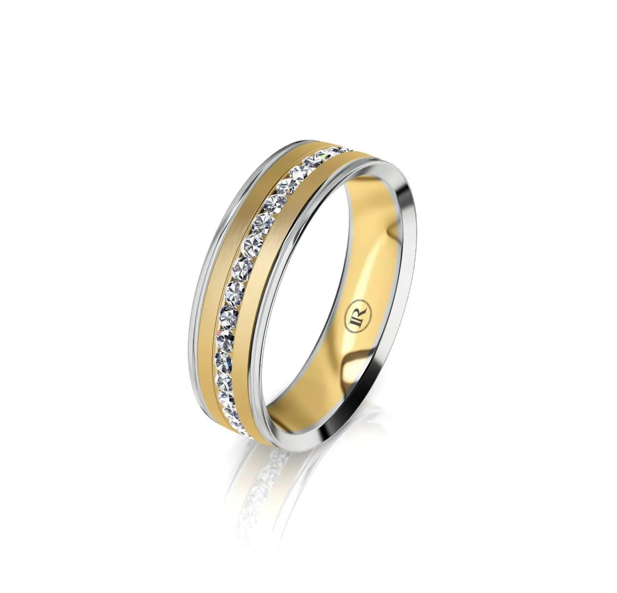 Gold Men's Engraved Band IN8007D