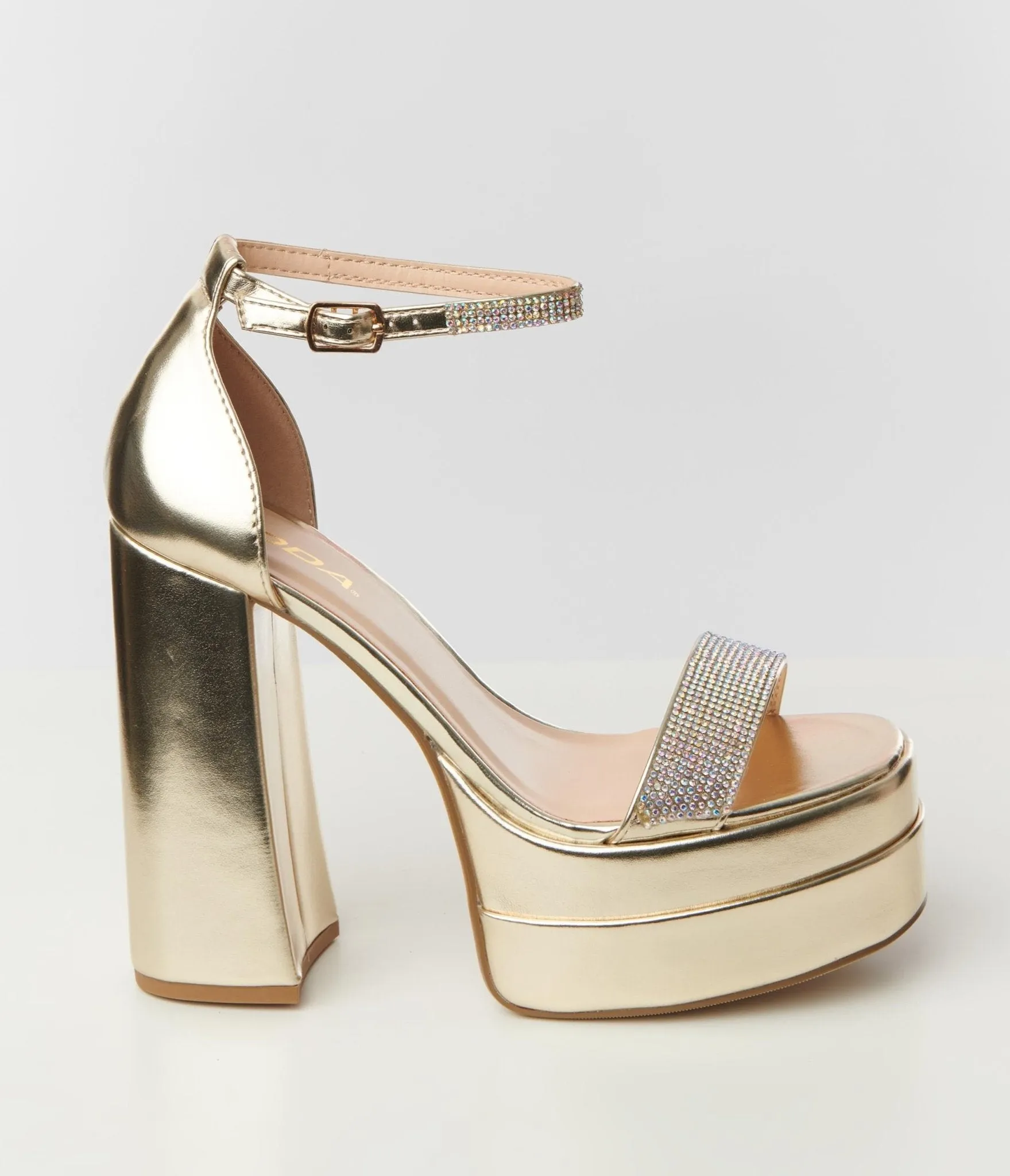 Gold Metallic Platform Shoes