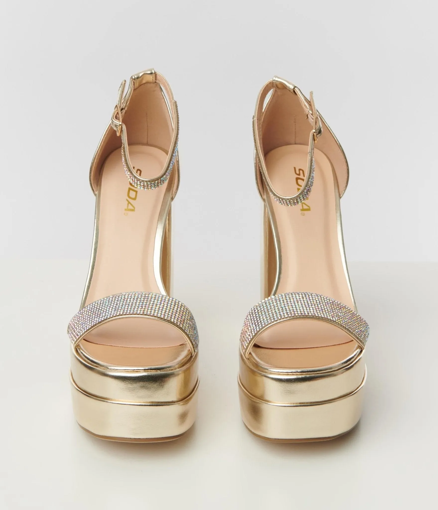 Gold Metallic Platform Shoes