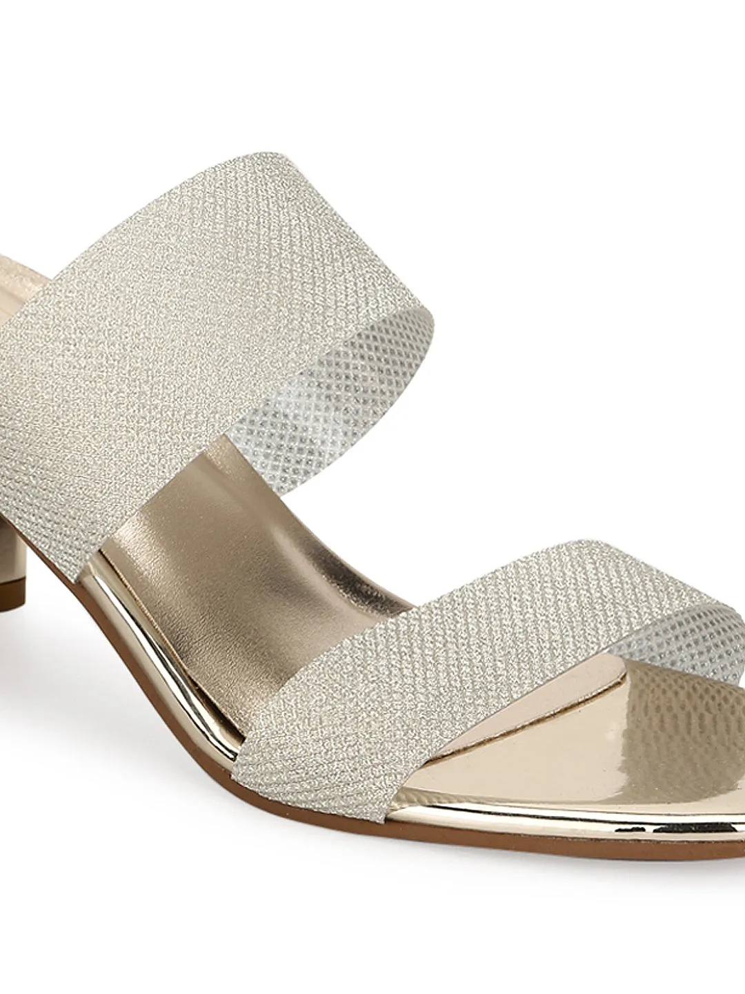 Gold PU Block Heels Mules (TC-SLC-V85-GLD)