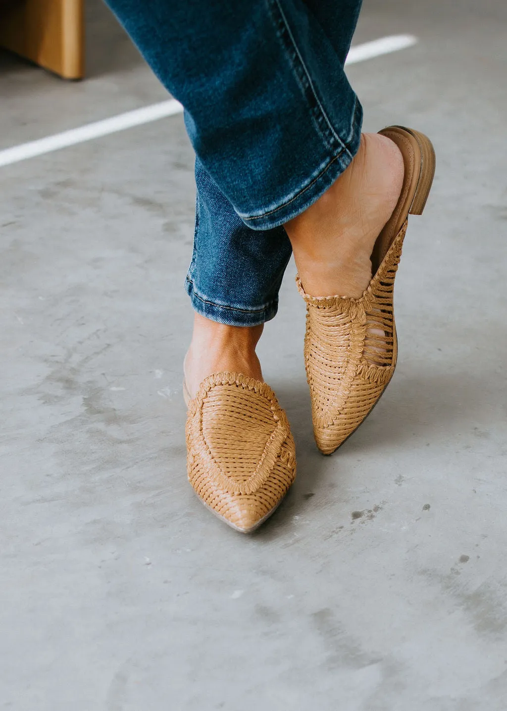 Grace Woven Mules