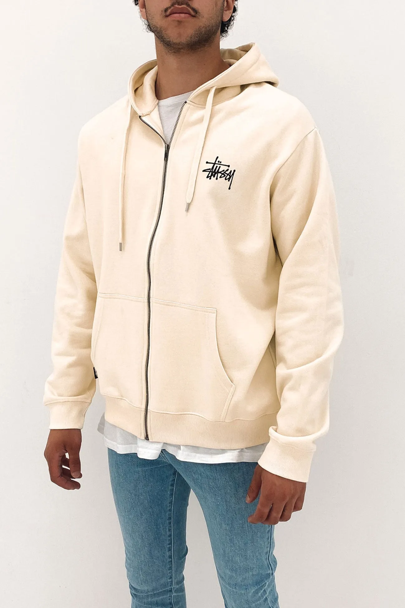 Graffiti Zip Hood Oatmeal