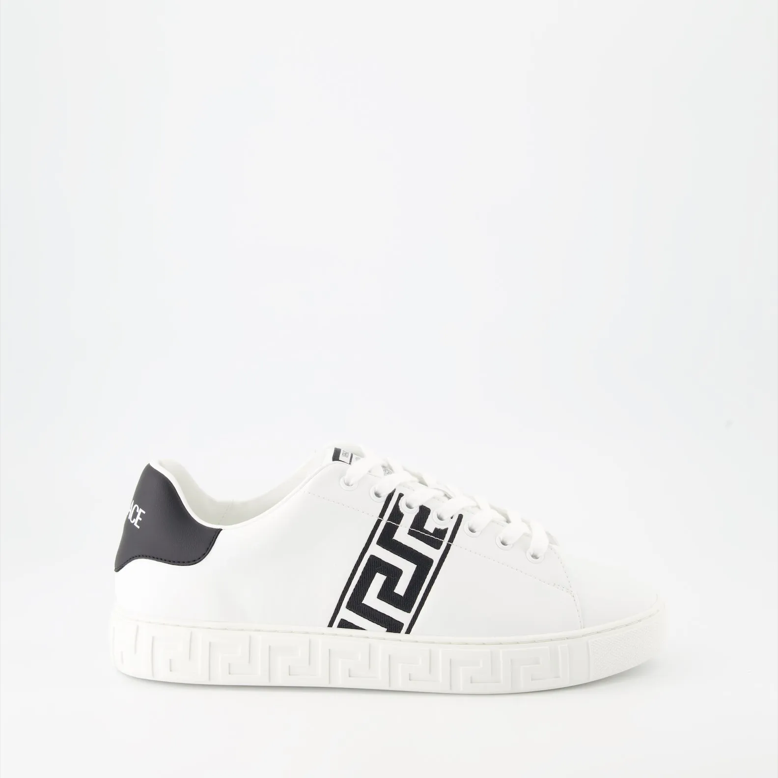 Greca Embroidered Sneakers