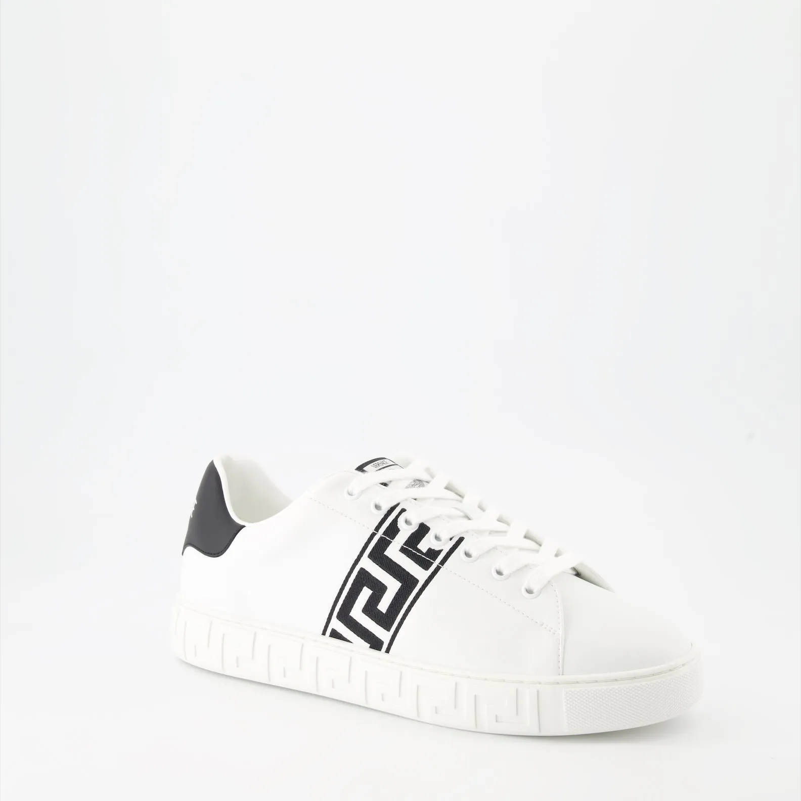 Greca Embroidered Sneakers