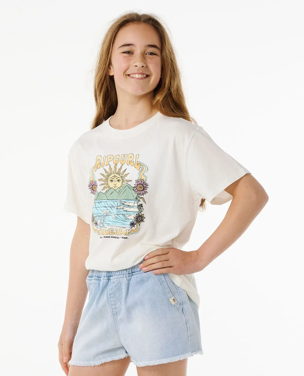 Hibiscus Heat Art Tee Girl