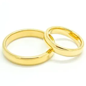 His & Hers Matching Set 4mm Wedding Band - 02BB26