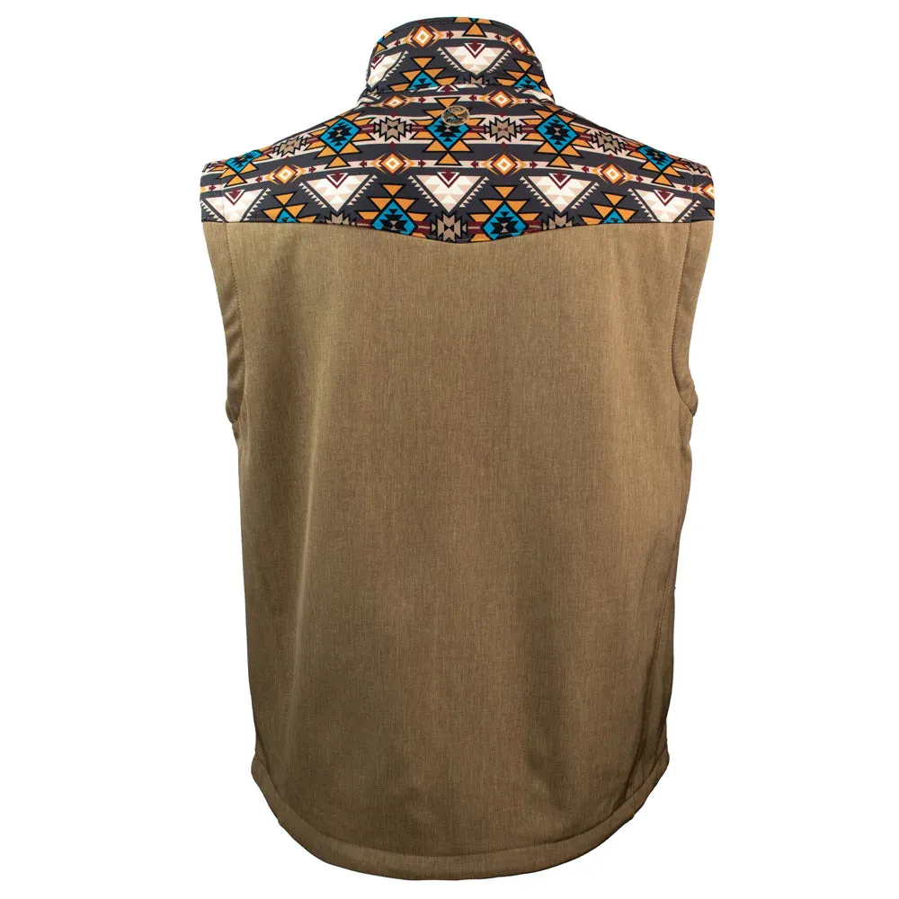 Hooey Softshell Vest Aztec Tan