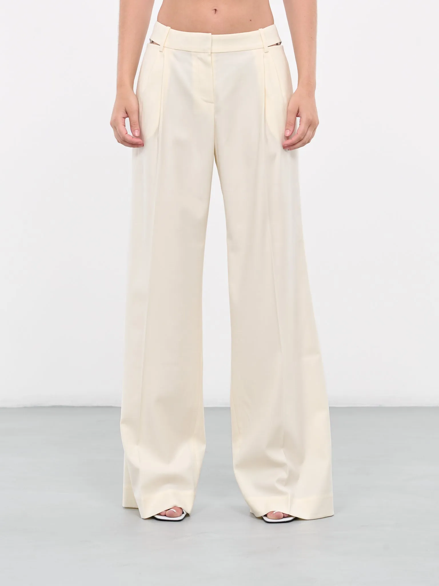 Hook Eye Trousers (PF2349-IVORY)