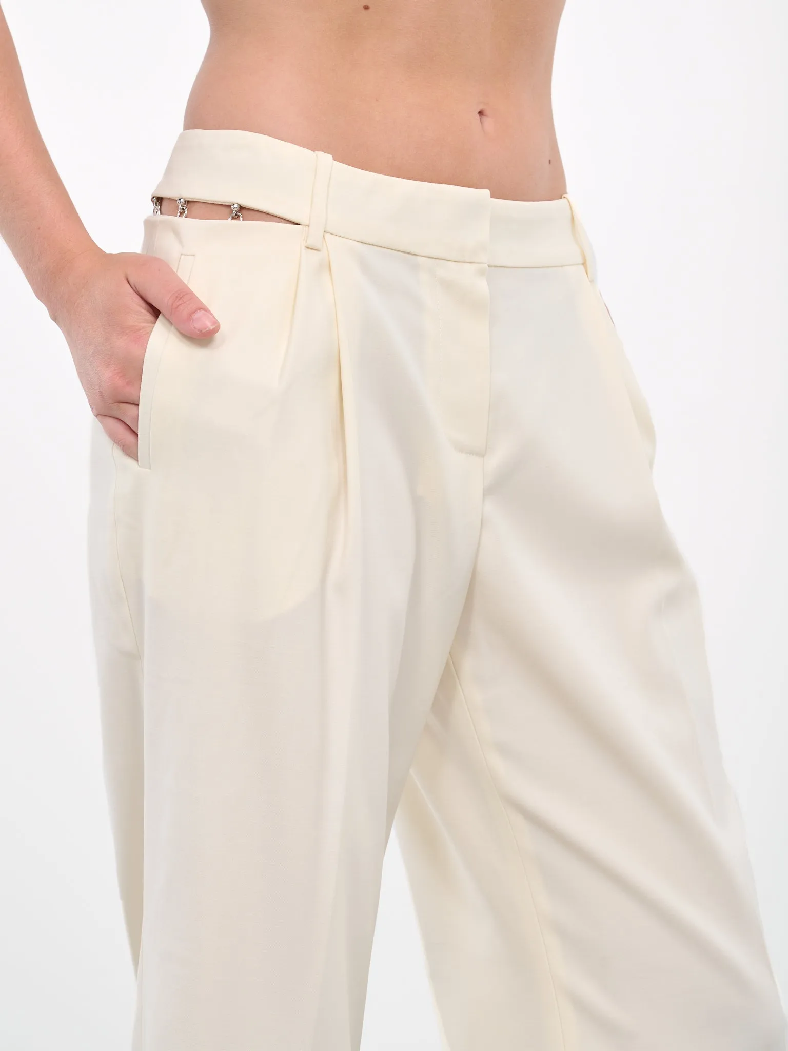 Hook Eye Trousers (PF2349-IVORY)