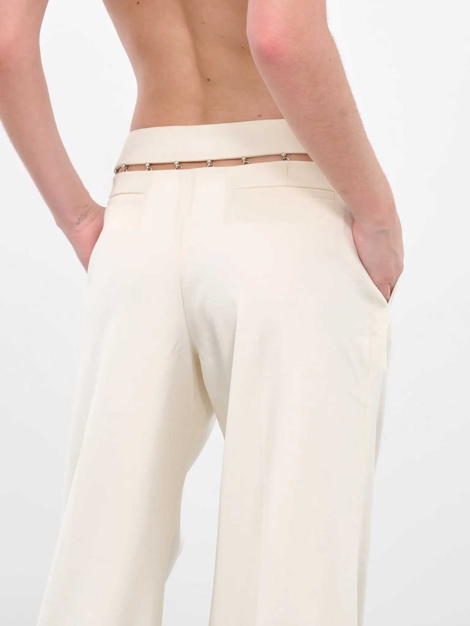 Hook Eye Trousers (PF2349-IVORY)