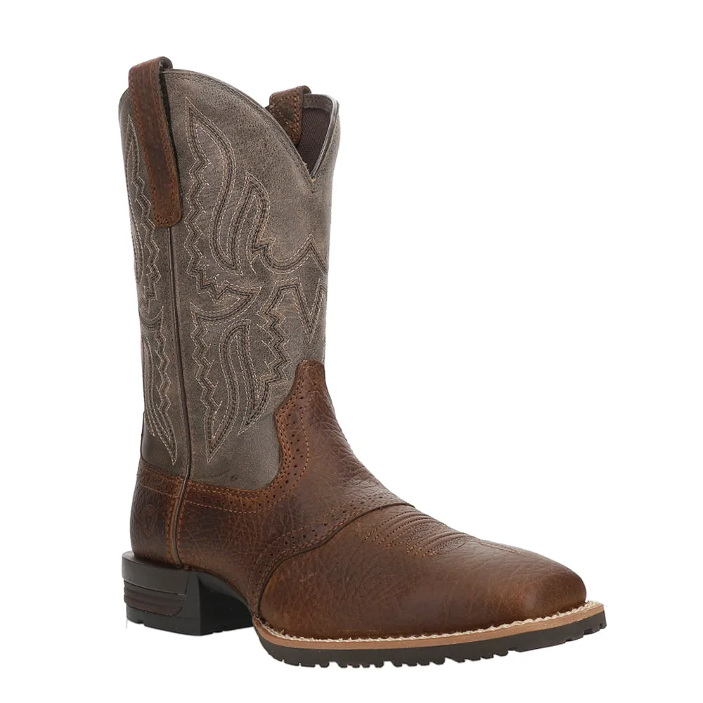 Hybrid Ranchway Embroidered Square Toe Cowboy Boots