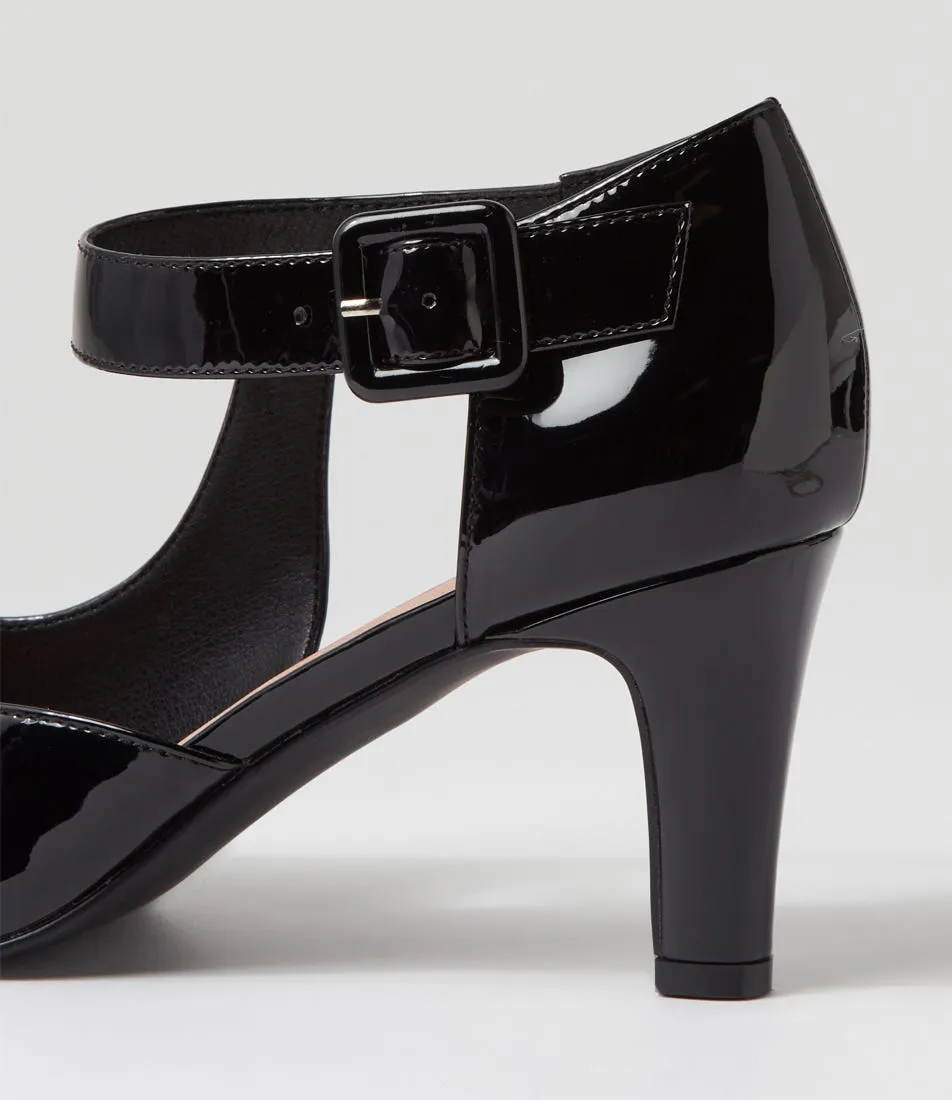 I LOVE BILLY Inori W Black Patent Pu Heels