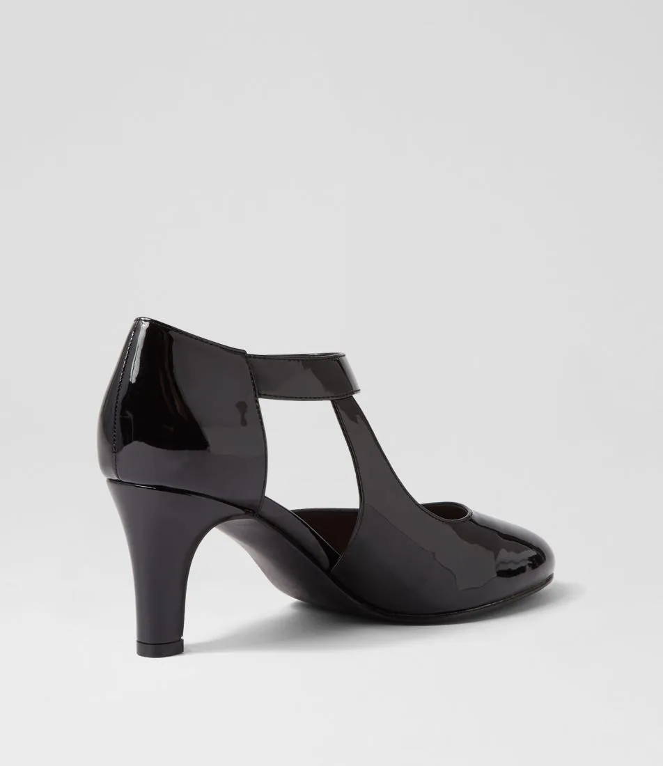 I LOVE BILLY Inori W Black Patent Pu Heels