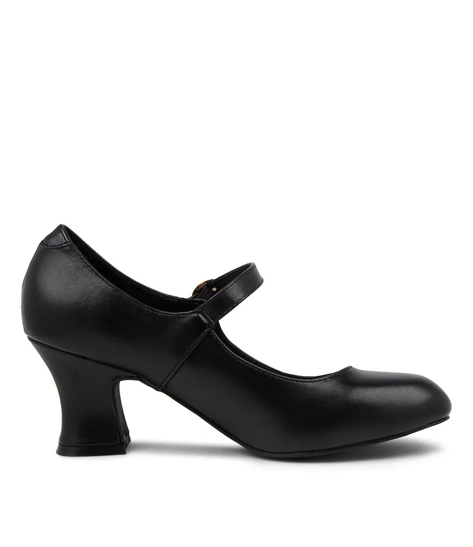 I LOVE BILLY Yeats Black Smooth Heels