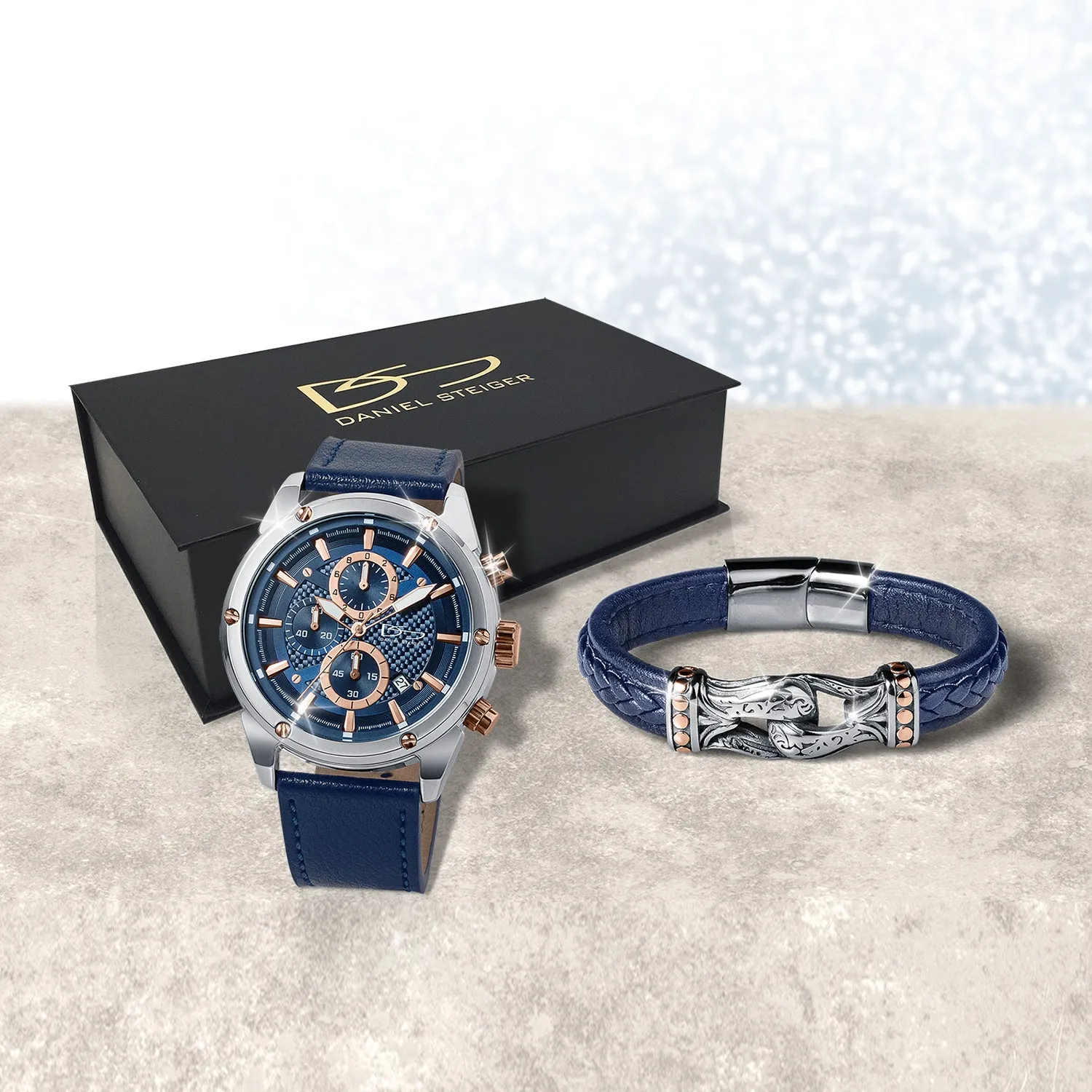 Men's Watch & Bracelet Box Set