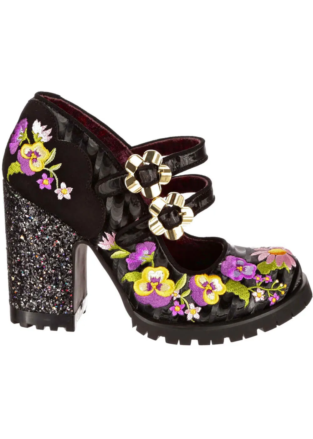 Best Bud 60's Black Pumps by Irregular Choice