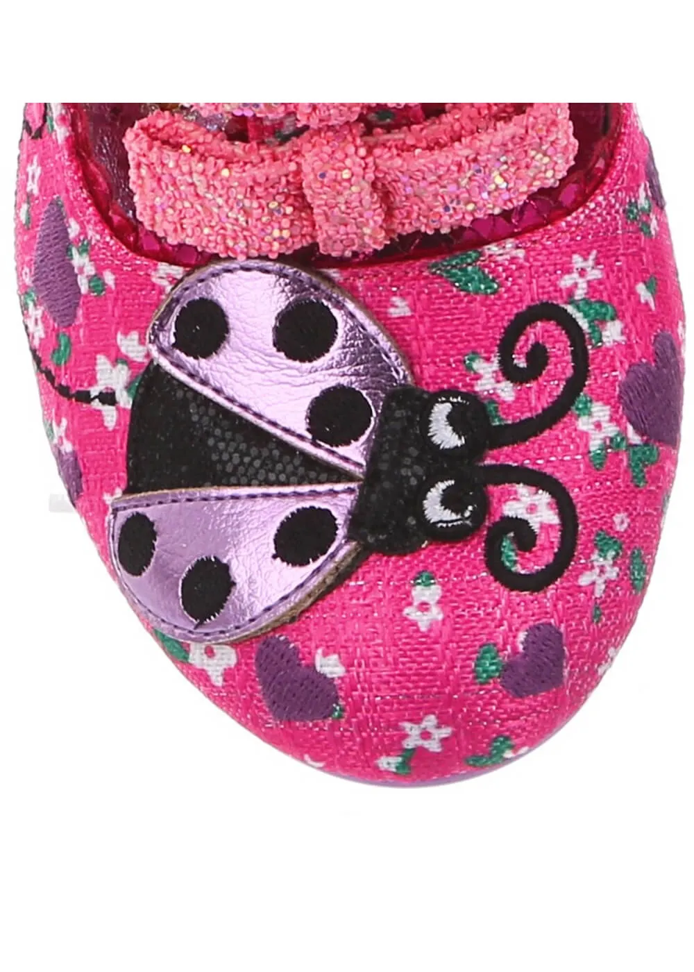 Irregular Choice Pink Ladybug 50's Style High Heel Shoes