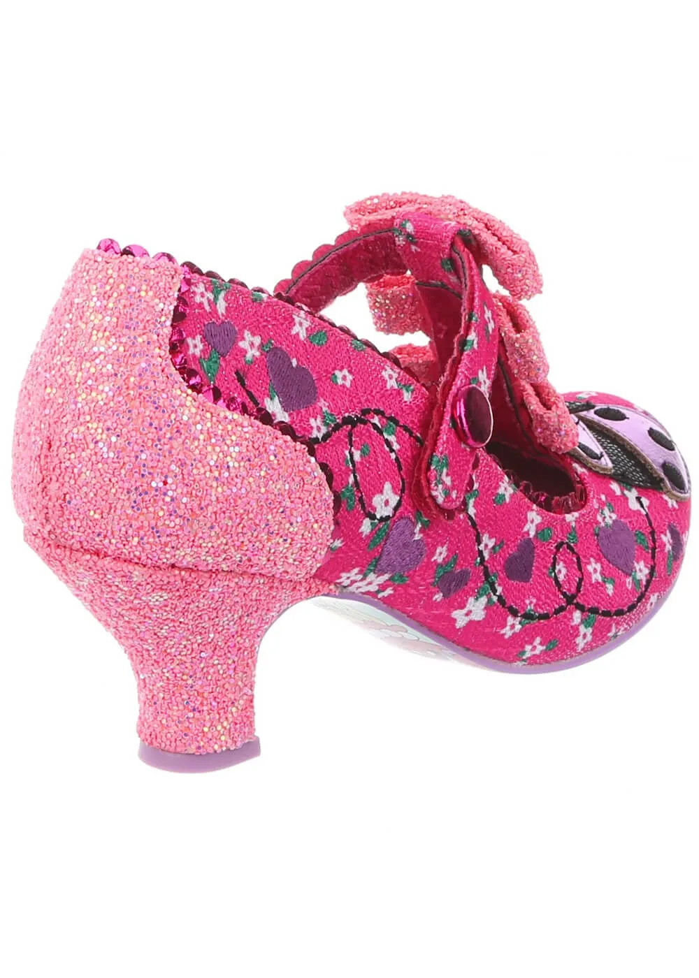 Irregular Choice Pink Ladybug 50's Style High Heel Shoes