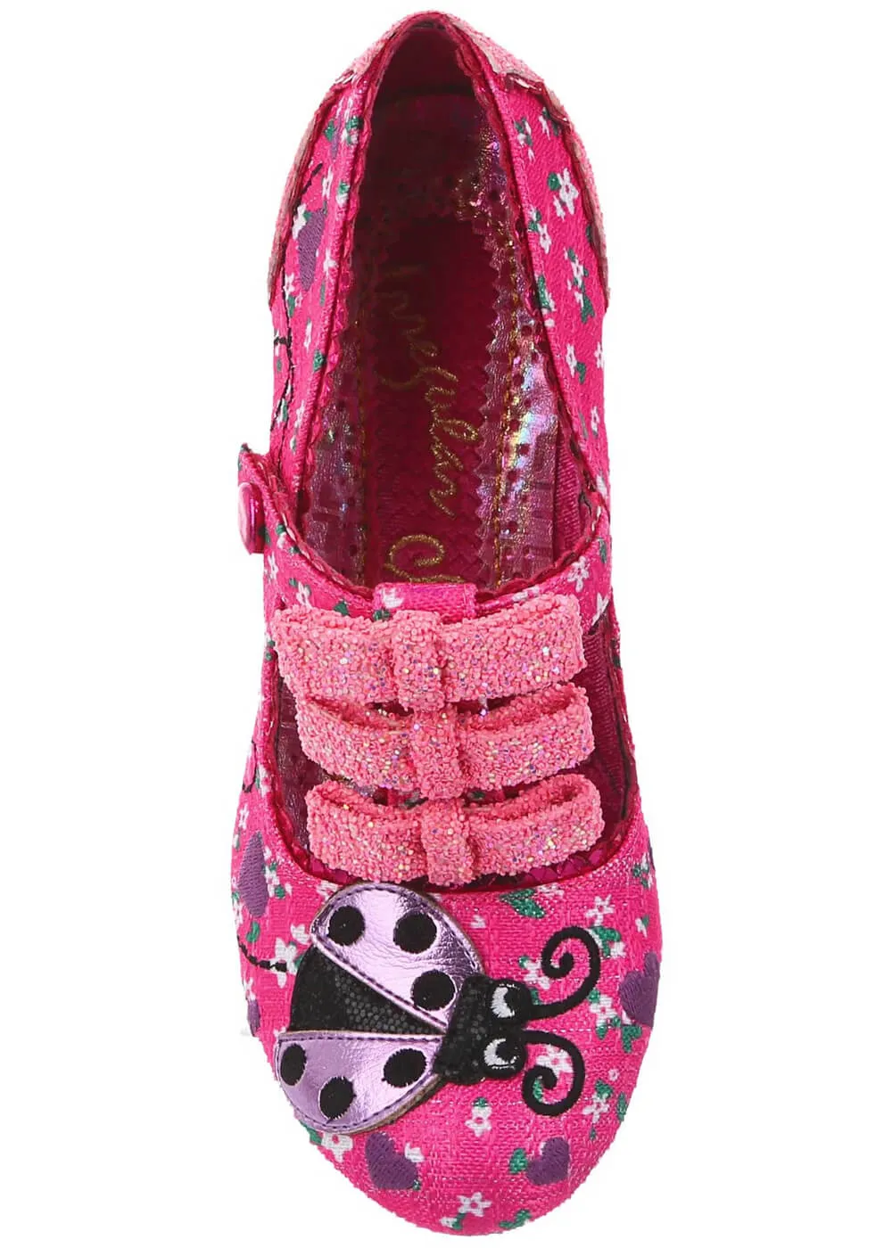 Irregular Choice Pink Ladybug 50's Style High Heel Shoes