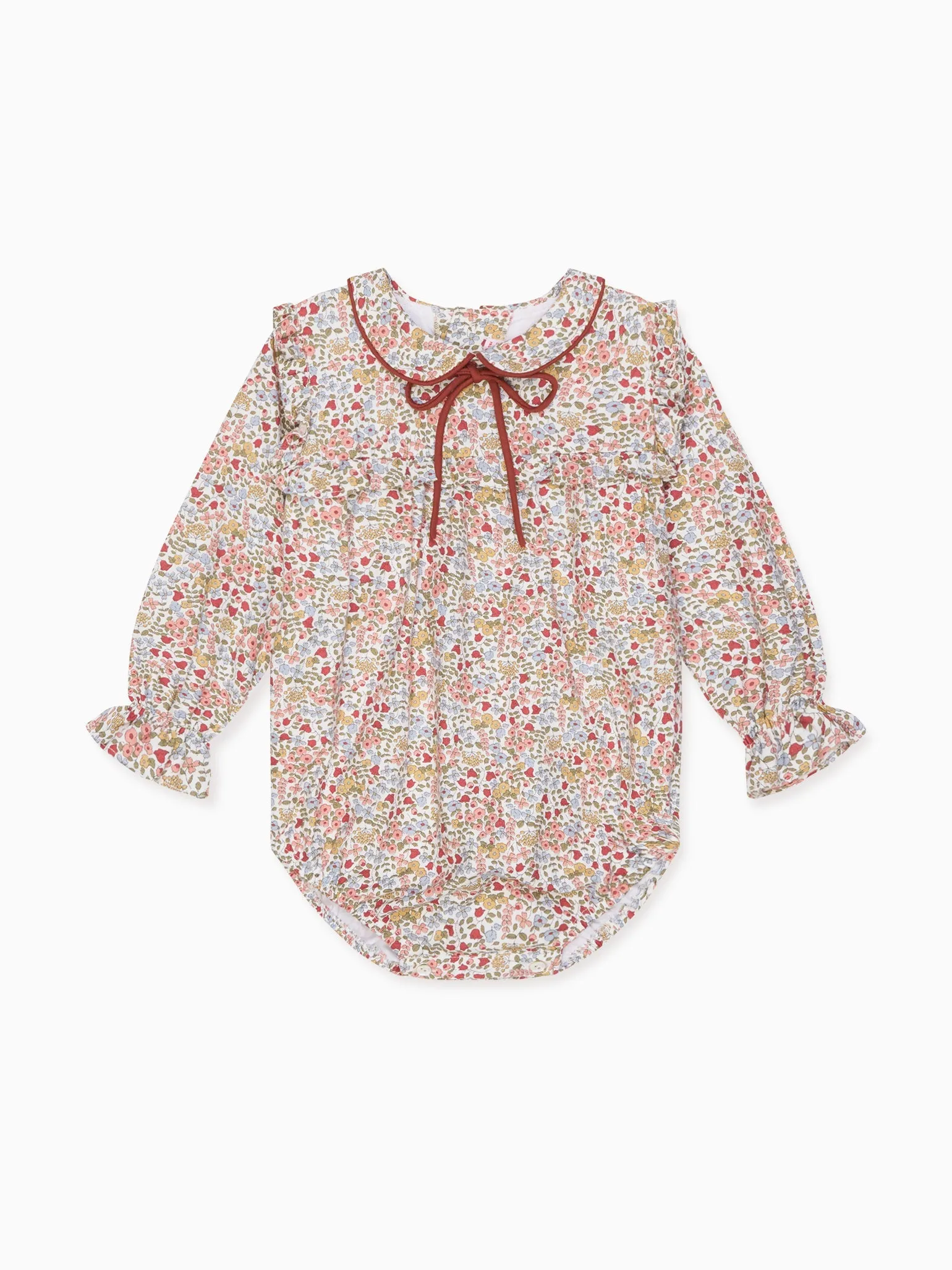 Ivory Floral Madison Baby Girl Romper