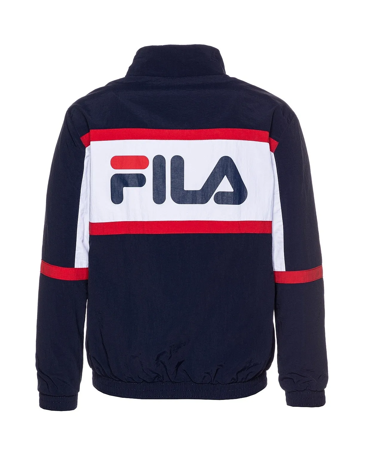 jacket Fila Kayan Wind - Black Iris/Bright White/True Red - unisex junior