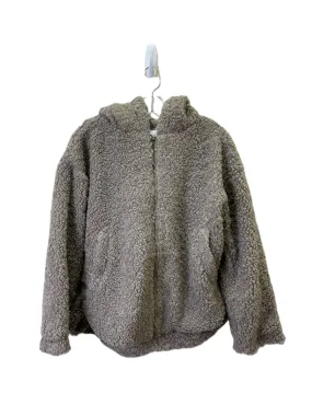 Jacket Fleece By Lush In Taupe, Size: S