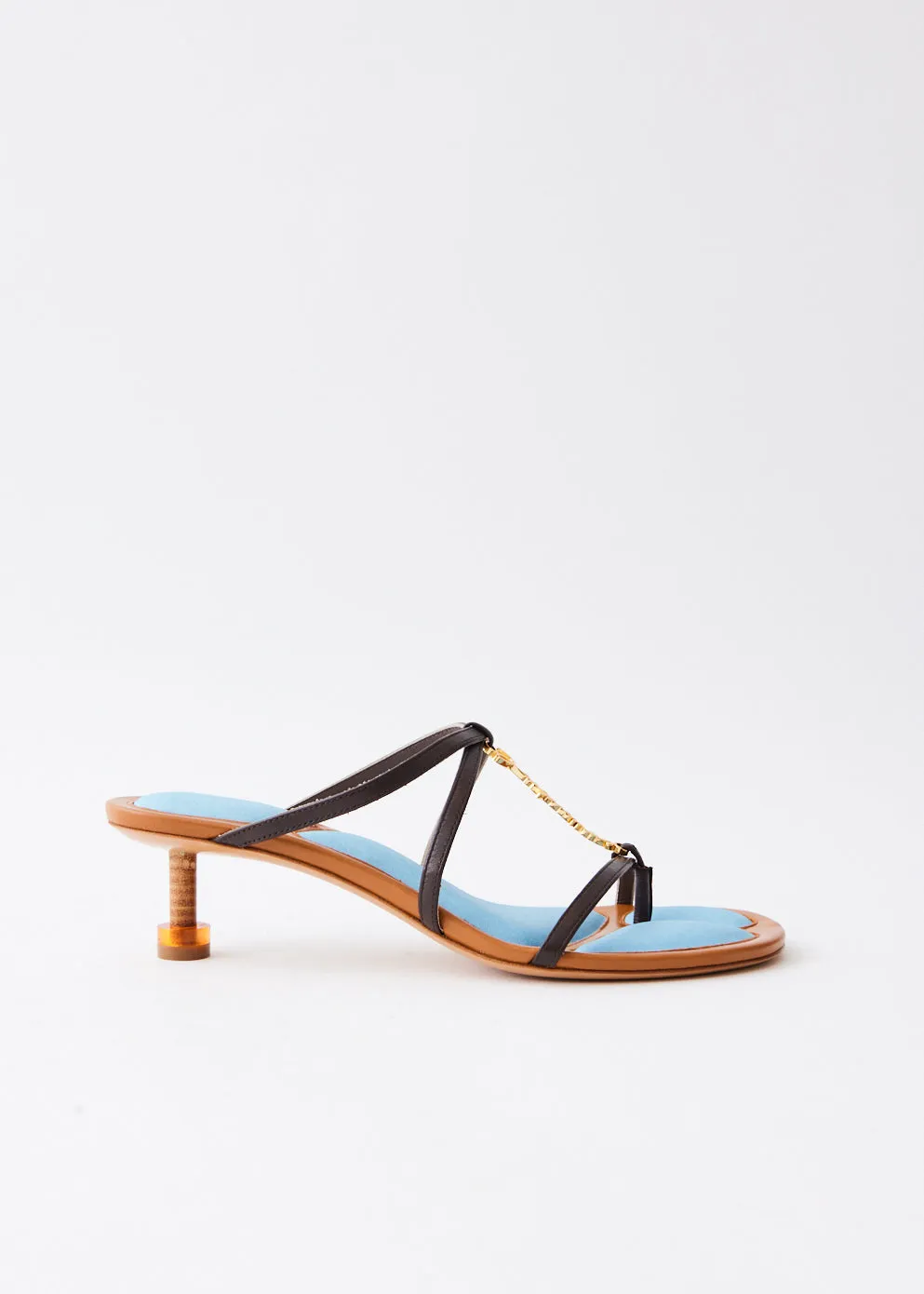 Jacquemus -  Les Sandales Basses Pralu Heels - Open toe