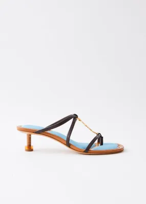 Jacquemus -  Les Sandales Basses Pralu Heels - Open toe