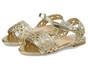 Janie and Jack Metallic Basket Weave Sandals (Toddler/Little Kid/Big Kid)