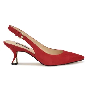 Jannit Pointy Toe Slingback Pumps