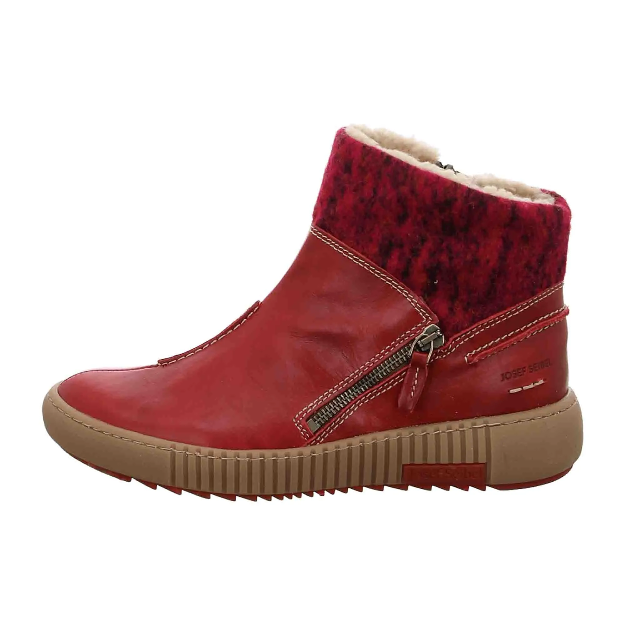 Red Josef Seibel Ankle Boots Women Comfort.