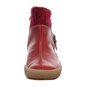 Red Josef Seibel Ankle Boots Women Comfort.