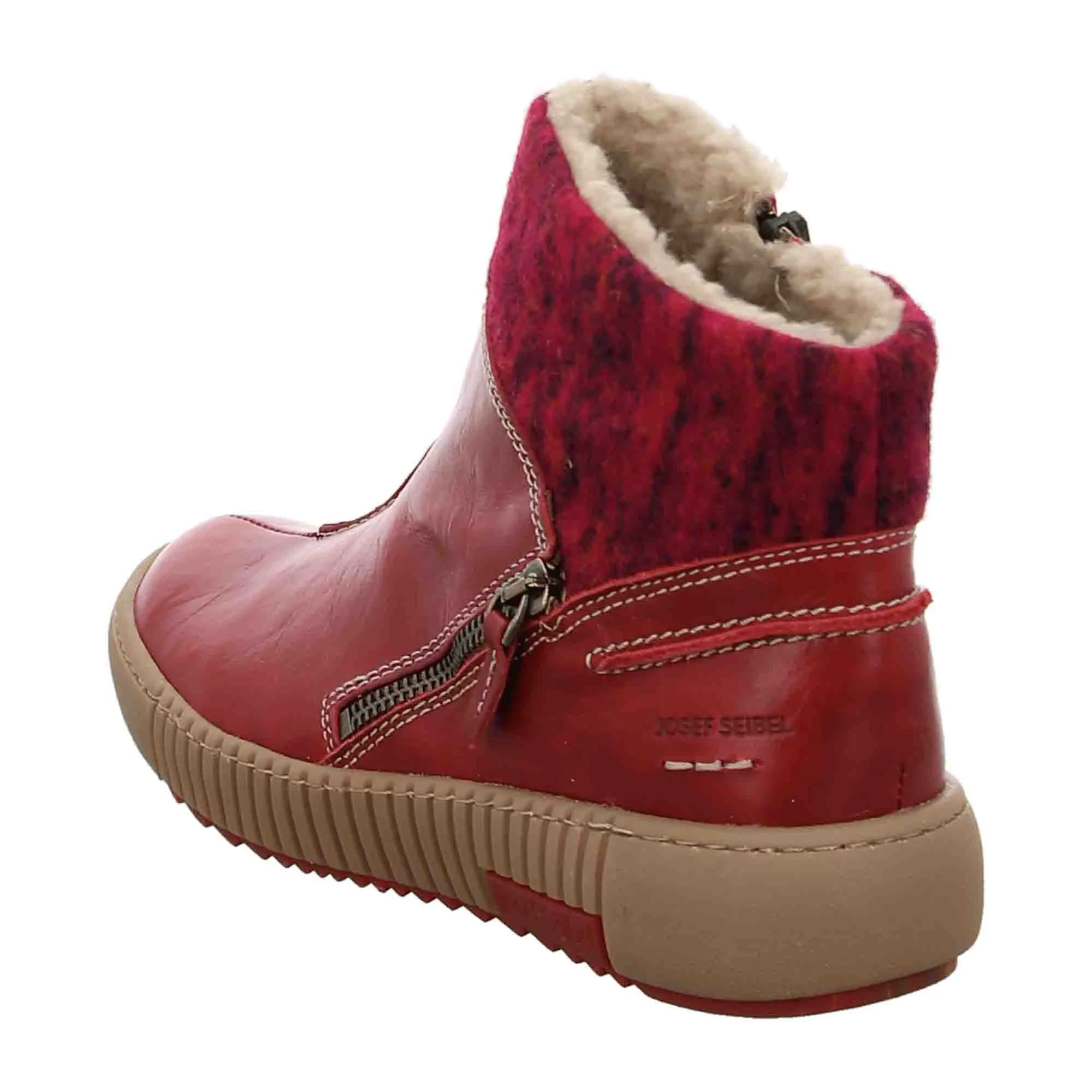 Red Josef Seibel Ankle Boots Women Comfort.