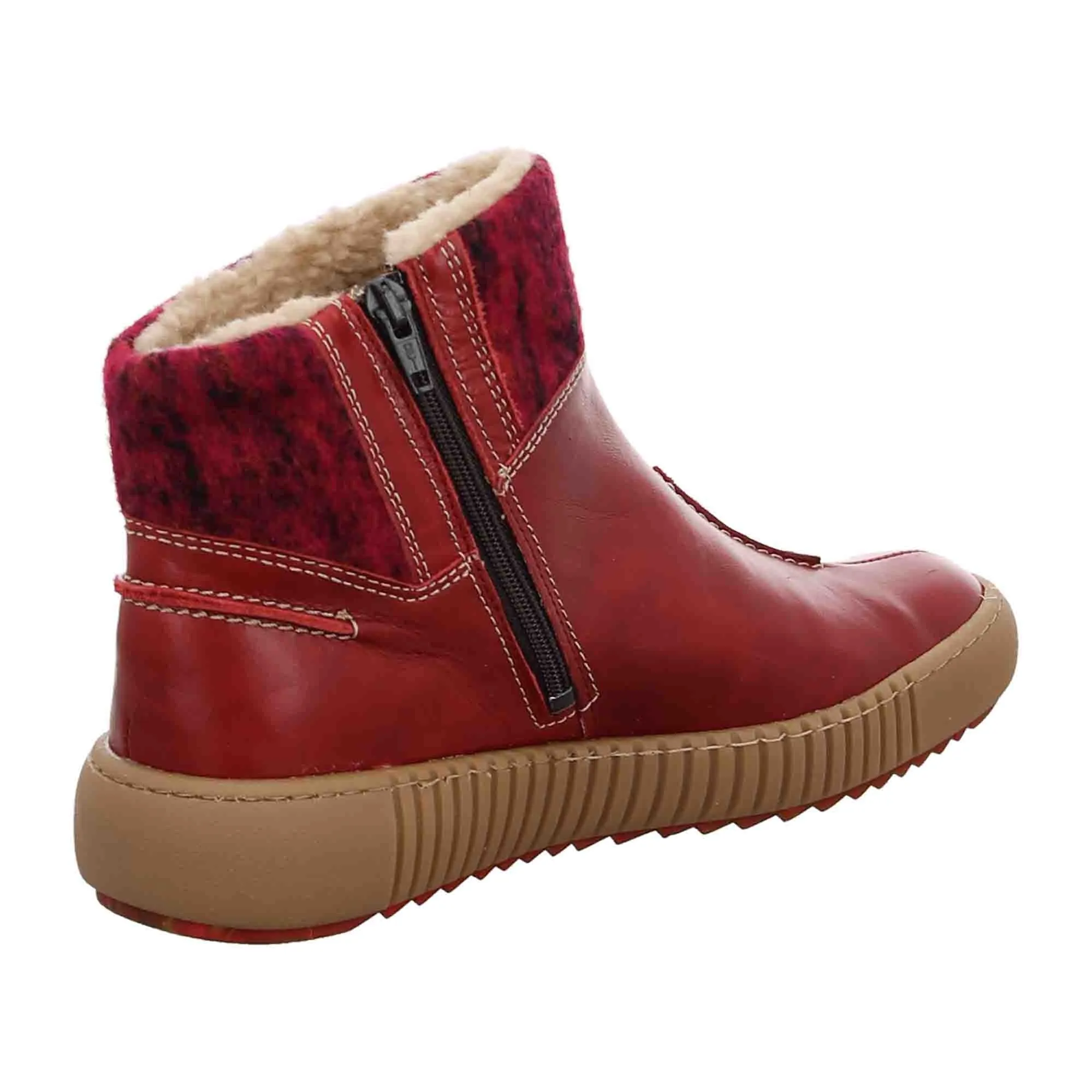 Red Josef Seibel Ankle Boots Women Comfort.