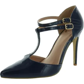 Journee Collection Rainey Patent T-Strap Mary Jane Heels for Women