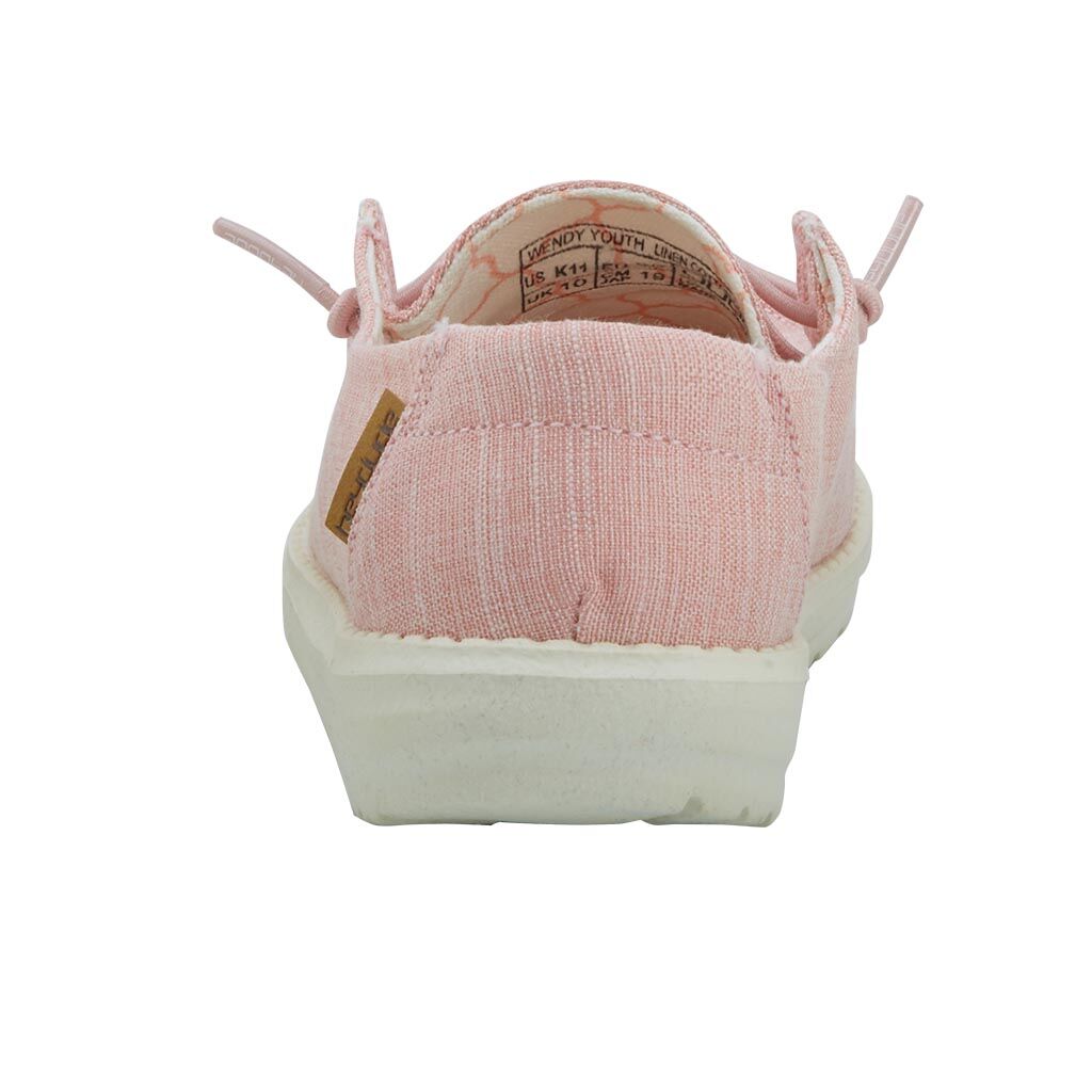 Kid's Wendy Youth Linen Moc in Cotton Candy 