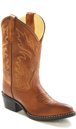 Kid's Western Boot in Tan Canyon