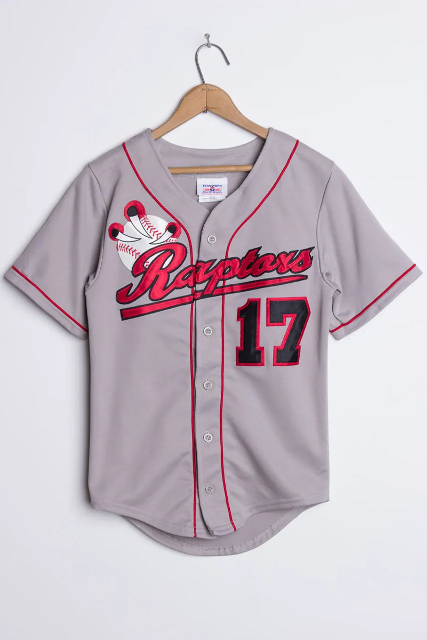 Kid's Raptors Baseball Jersey